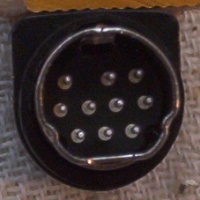 Mini-DIN 10p line plug