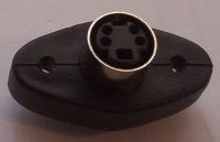 Mini-DIN 4p panel socket